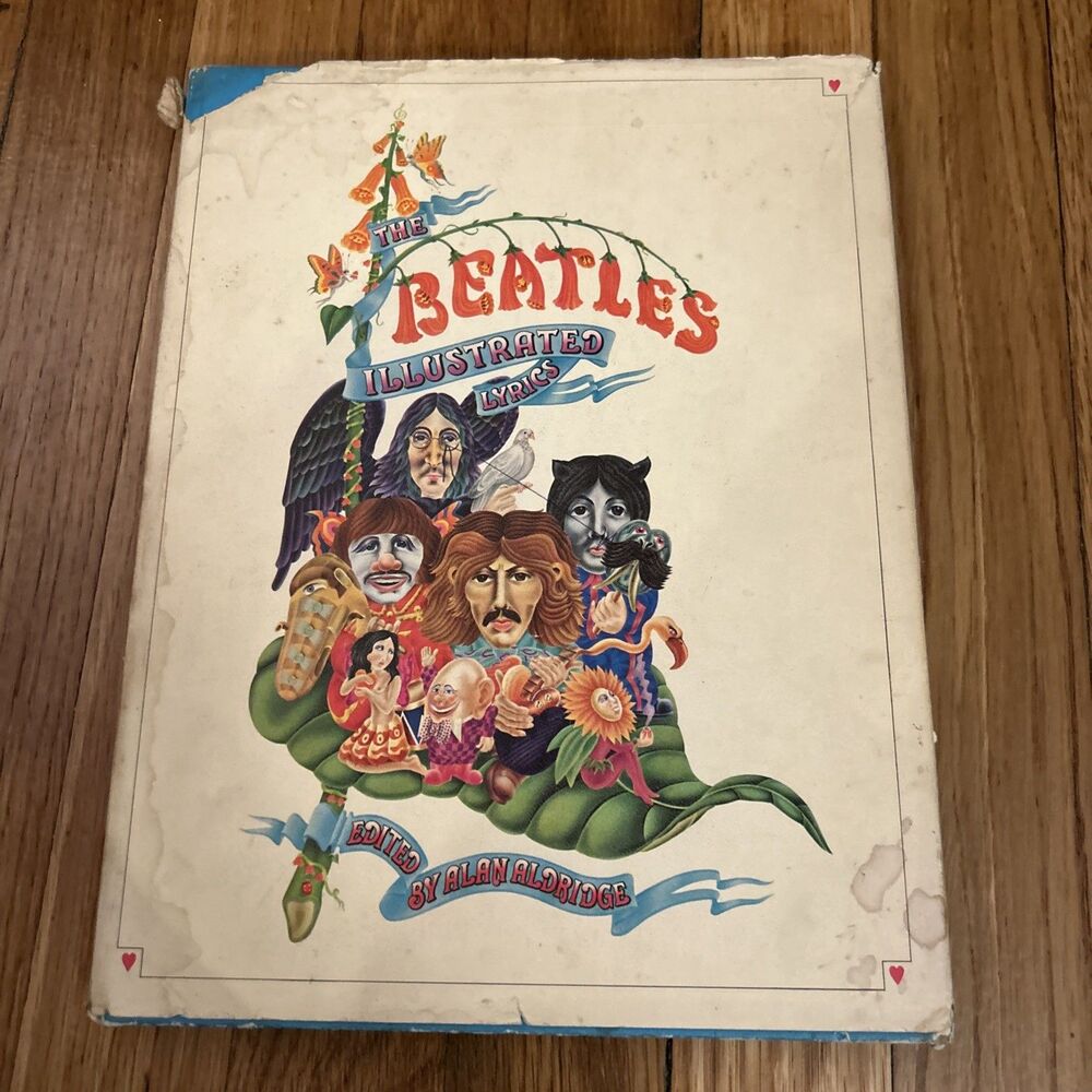 Vintage 1970 1st American Edition The Beatles Illustrated Lyrics 2nd Impression